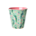 Rice Melamin 6er-SET Becher - Pfau & Blumen Print 250ml