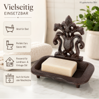 Seifenschale Gusseisen – Vintage Seifenhalter für Bad & Küche