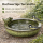 Vogeltränke rund grün – Terracotta – Wasserstelle & Badeplatz für Vögel