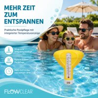 Bestway Flowclear Dosierschwimmer mit Thermometer Ø 18,5 cm