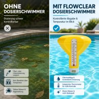 Bestway Flowclear Dosierschwimmer mit Thermometer Ø 18,5 cm