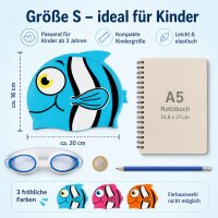 Kinder Badekappe Silikon S Bunt Clownfisch für Schwimmkurs und Bad