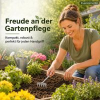 Handrechen aus Stahl - Silberfarben