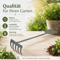 Handrechen aus Stahl - Silberfarben