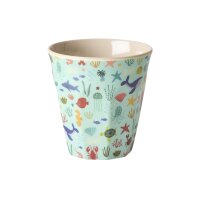Rice Melamin Becher - Blue Ocean Print 250ml