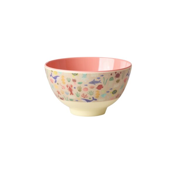 Rice Melamin Schüssel - Coral Ocean Print 300ml