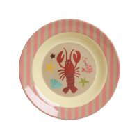 Rice Melamin Tiefer Teller - Coral Ocean Print Ø 20cm