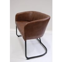 Loungesofa Harlem in organischer Form - Büffelleder