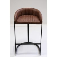 Barhocker Odense aus Büffelleder - Braun