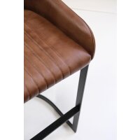 Barhocker Odense aus Büffelleder - Braun