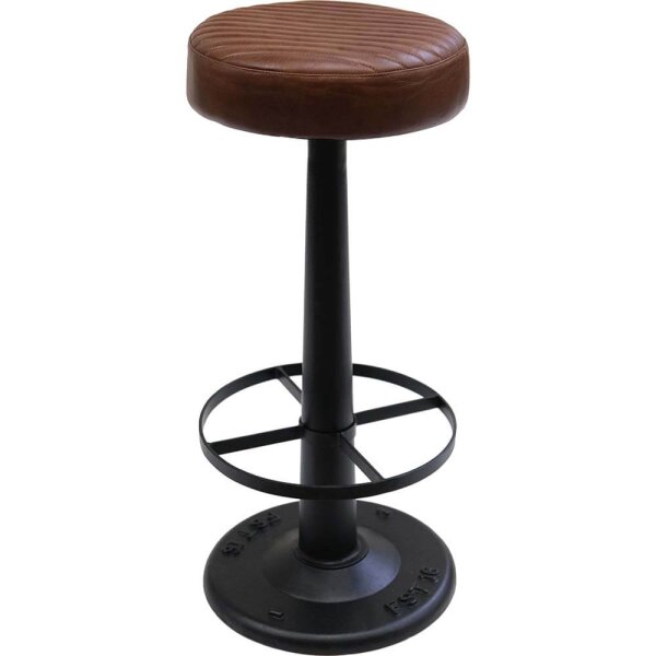 Barhocker Bowie mit Drehfunktion - Büffelleder