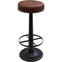 Barhocker Bowie mit Drehfunktion - Büffelleder