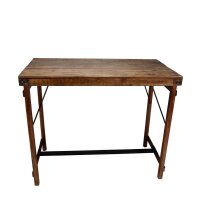 Calcutta Bartisch aus Holz - 130 x 70 x 107cm