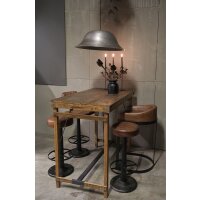 Calcutta Bartisch aus Holz - 130 x 70 x 107cm