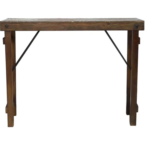 Ajay Konsolentisch mit Eisenplatte - 100 x 40 x 75 cm