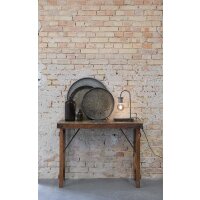 Ajay Konsolentisch mit Eisenplatte - 100 x 40 x 75 cm