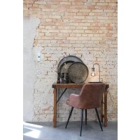 Ajay Konsolentisch mit Eisenplatte - 100 x 40 x 75 cm