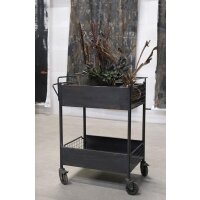 Industrial Rollwagen – Praktischer Servierwagen mit Ablagen & Rollen