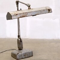 Industrial Tischlampe Eisen – Authentische Vintage...