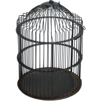 Vintage Vogelkäfig Eisen – Industrial Design für Kerzen & Pflanzen