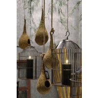 Vintage Vogelkäfig Eisen – Industrial Design für Kerzen & Pflanzen