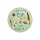 Rice Melamin Kinderteller - Soft Green Sports Print Ø 20cm