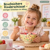 Melamin Schüssel Kinder 11,5cm Gelb Soft Yellow Müslischale 200ml