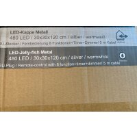 OUTLET - B - Ware - Metallkappe, LED-Stränge 480LED, 30x30cm - Retoure