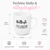 Henkelbecher - Weltbeste Freundin 350ml