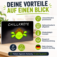 Frühstücksbrett aus Resopal - Chillkröte