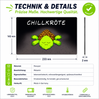 Frühstücksbrett aus Resopal - Chillkröte