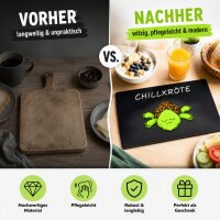 Frühstücksbrett aus Resopal - Chillkröte
