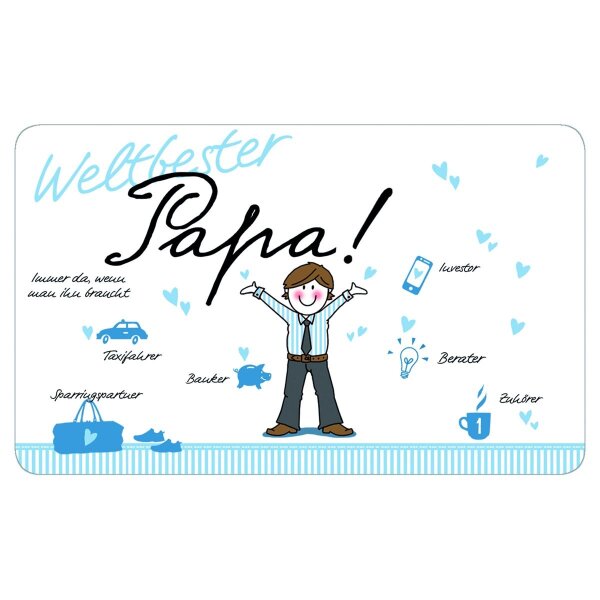 Frühstücksbrett aus Resopal - Weltbester Papa