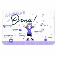Frühstücksbrettchen aus Resopal - Weltbeste Oma