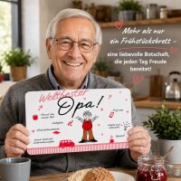 Frühstücksbrettchen aus Resopal - Weltbester Opa