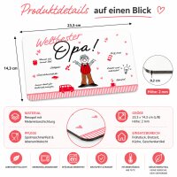 Frühstücksbrettchen aus Resopal - Weltbester Opa