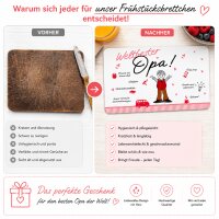 Frühstücksbrettchen aus Resopal - Weltbester Opa