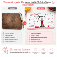 Frühstücksbrettchen aus Resopal - Weltbester Opa
