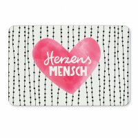 Frühstücksbrettchen aus Resopal - Herzensmensch