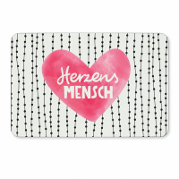 Frühstücksbrettchen aus Resopal - Herzensmensch