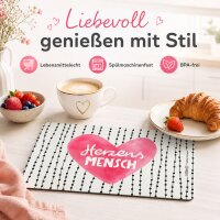 Frühstücksbrettchen aus Resopal - Herzensmensch