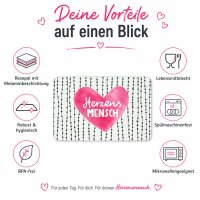 Frühstücksbrettchen aus Resopal - Herzensmensch