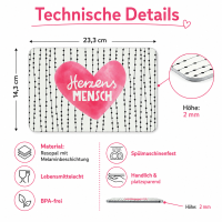 Frühstücksbrettchen aus Resopal - Herzensmensch