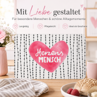 Frühstücksbrettchen aus Resopal - Herzensmensch