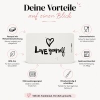 Frühstücksbrettchen aus Resopal - Love Yourself