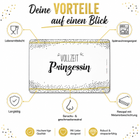 Frühstücksbrettchen aus Resopal - Vollzeit Prinzessin