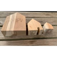 OUTLET - B - Ware -  LIVING Holzhäuser Set Welcome Home  - Verpackungsschaden