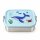 Edelstahl Lunchbox Kinder 800 ml Blau Ocean Brotdose mit Trennfach