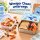 Edelstahl Lunchbox Kinder 800 ml Blau Ocean Brotdose mit Trennfach