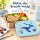 Edelstahl Lunchbox Kinder 800 ml Blau Ocean Brotdose mit Trennfach